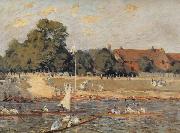 Alfred Sisley Regatta at Hampton Court Sweden oil painting artist